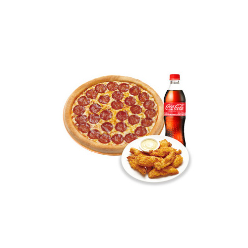 오리지널 페퍼로니(L)+치킨 스트립+코카-콜라500ml