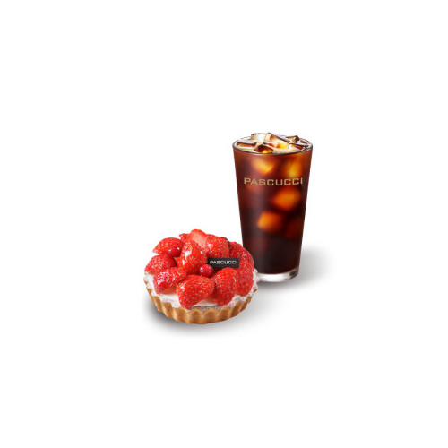 아메리카노(R)+딸기 타르트