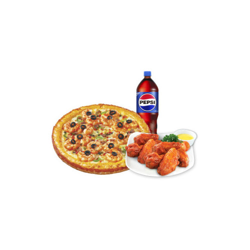 쉬림프골드M+핫윙8+콜라1.25L
